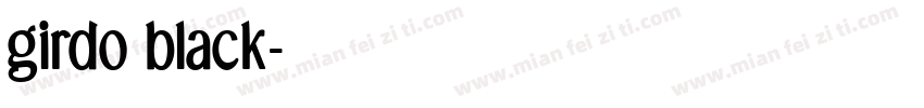 girdo black字体转换